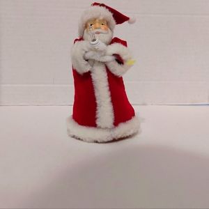 Vintage Christmas Santa Claus Tree Ornament light